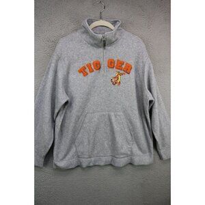 Disney Tigger Long Sleeve 1/4 Zip Women's Sweatshirt-XL-Embroidered
